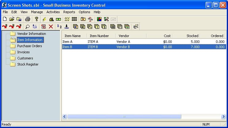 Small Business Inventory Control Pro 8